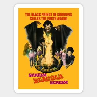 SCREAM BLACULA SCREAM (4 light tees) Magnet